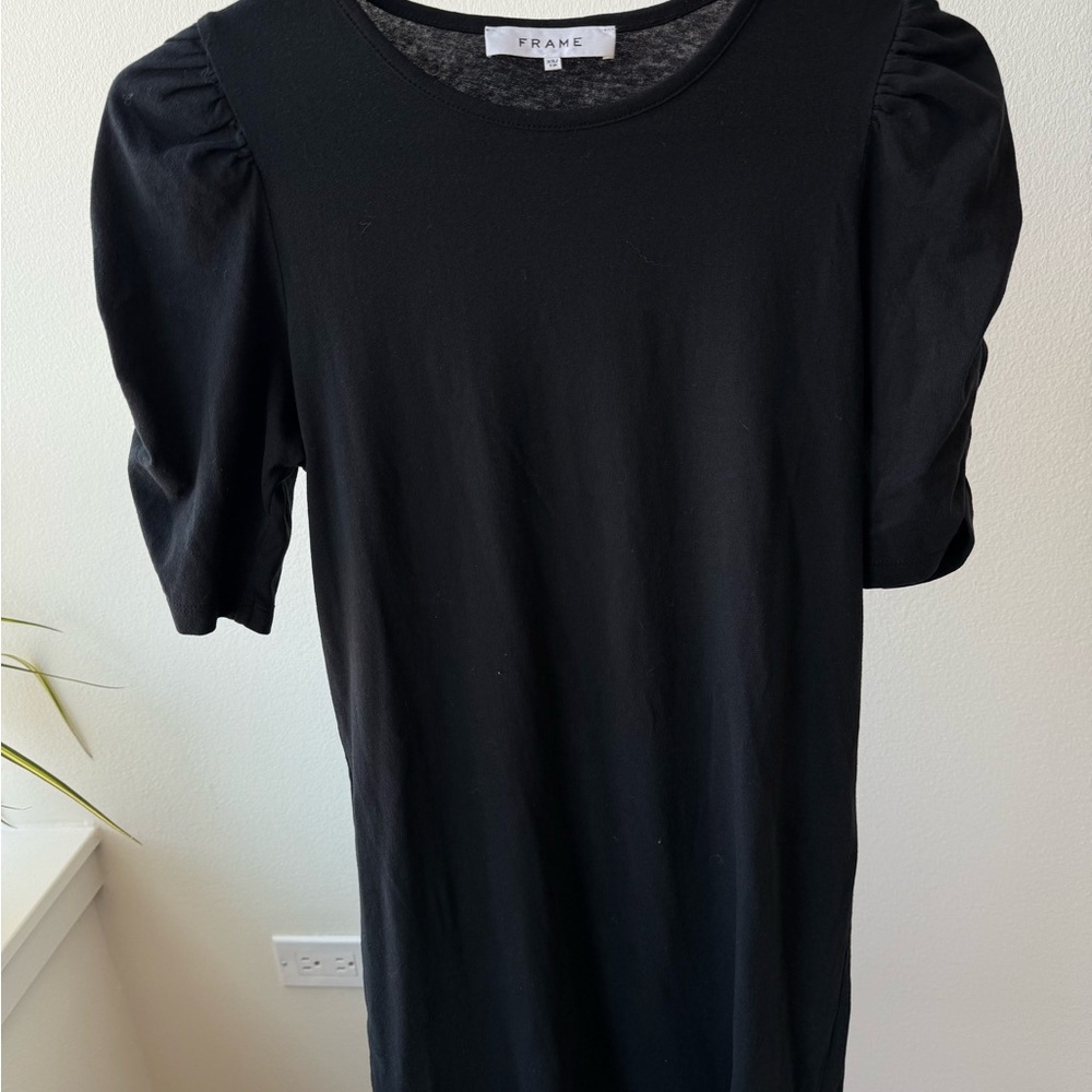 Frame Black Crewneck Tee Dress